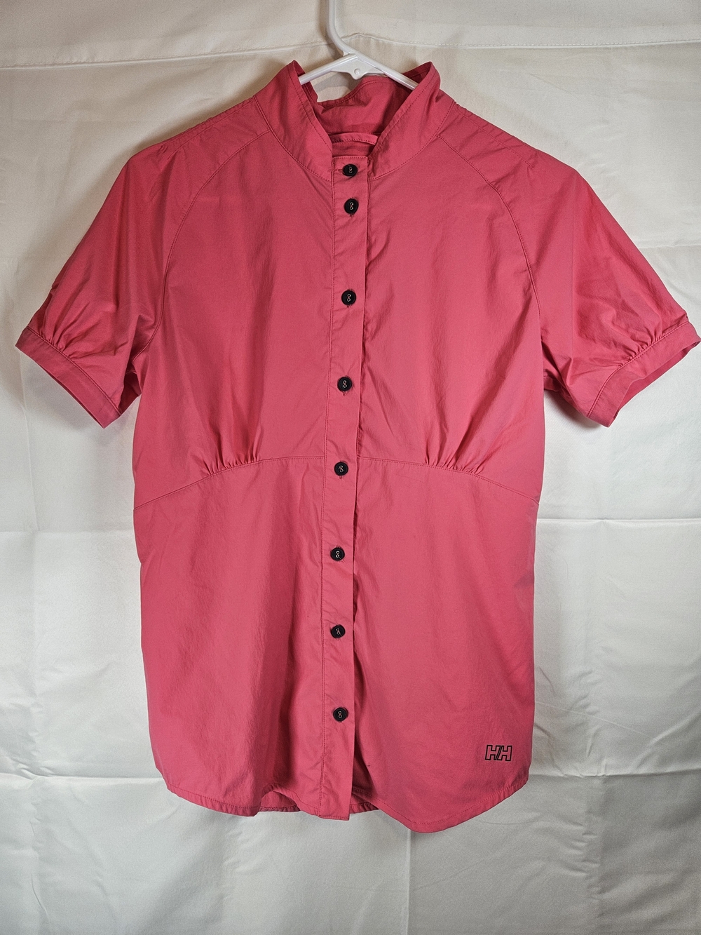 Helly Hansen Pink Short Sleeve Button-Down Shirt Training